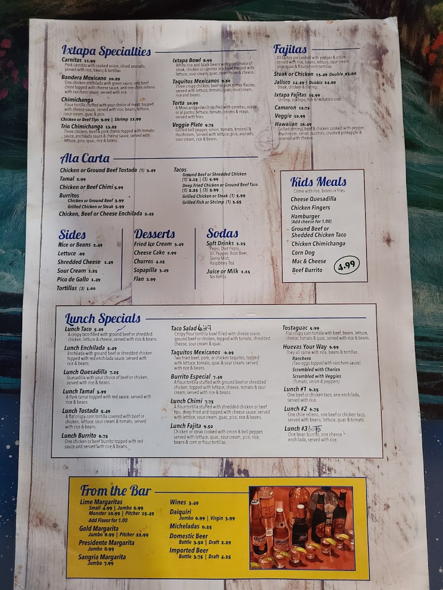 Ixtapa mexican grill & cantina Photo Menu 3