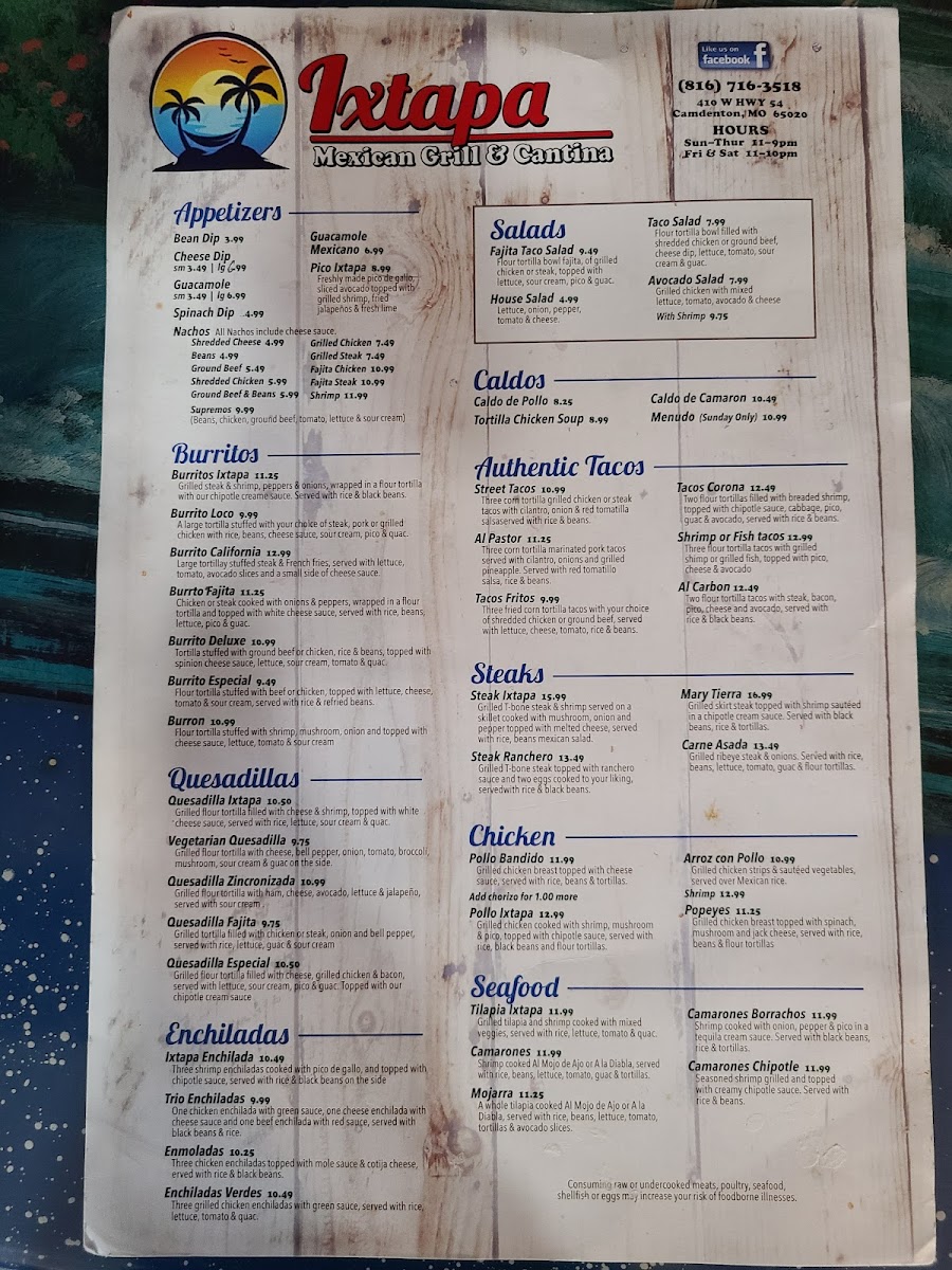 Ixtapa mexican grill & cantina Photo Menu 4