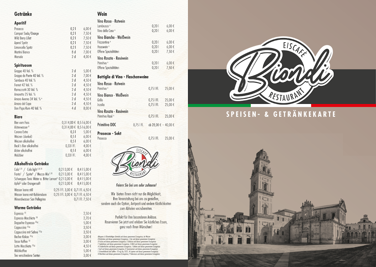 Biondi Eiscafé & Restaurant Photo Menu 5