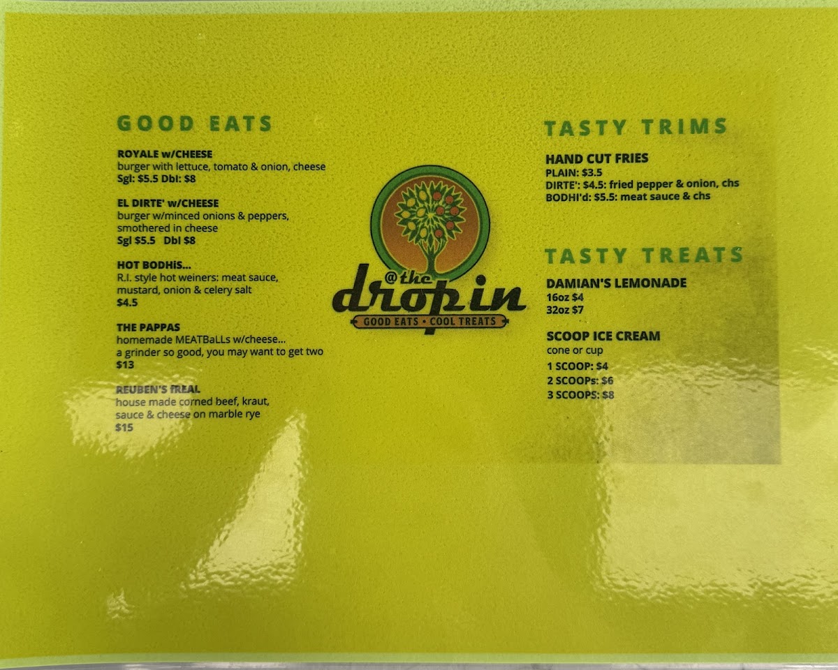 The Drop In Photo Menu 1