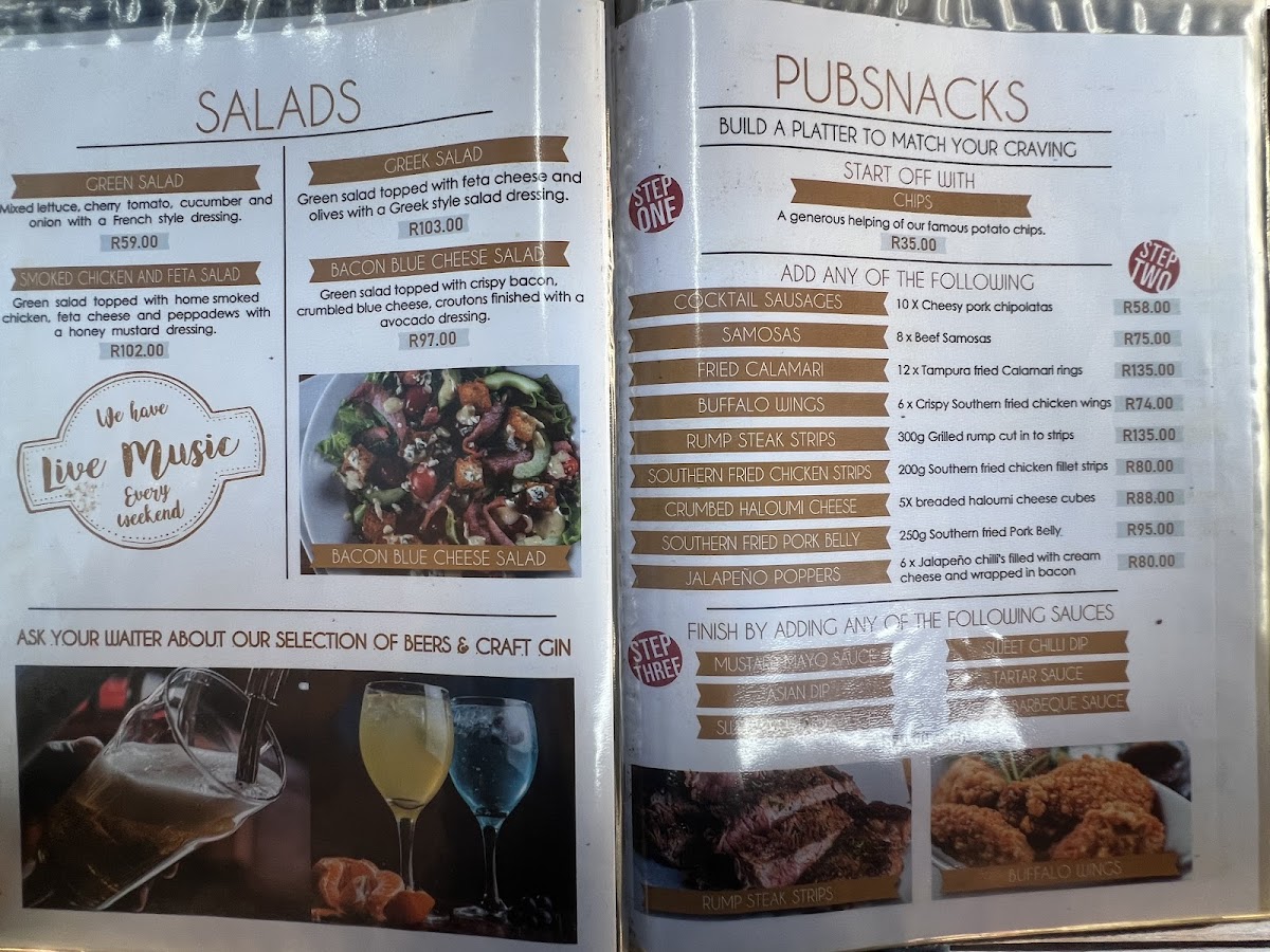 Occidental Bar Photo Menu 1