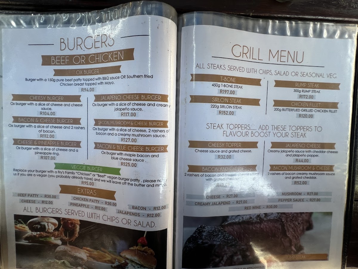 Occidental Bar Photo Menu 2