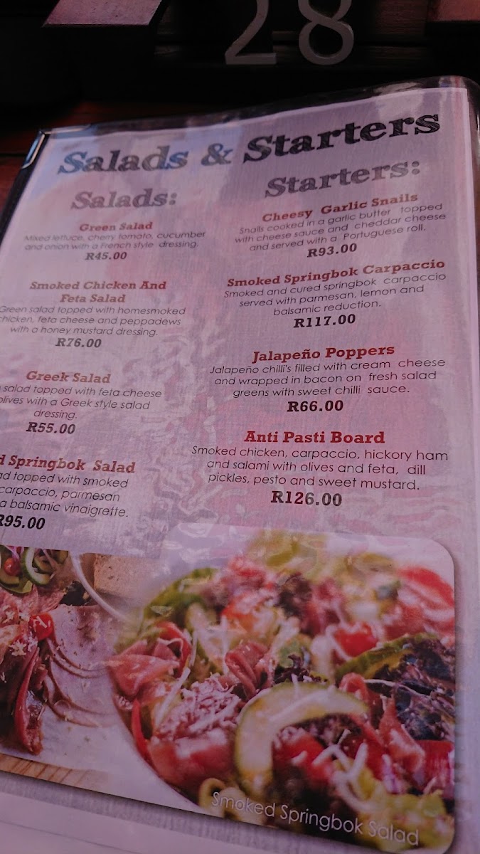 Occidental Bar Photo Menu 6