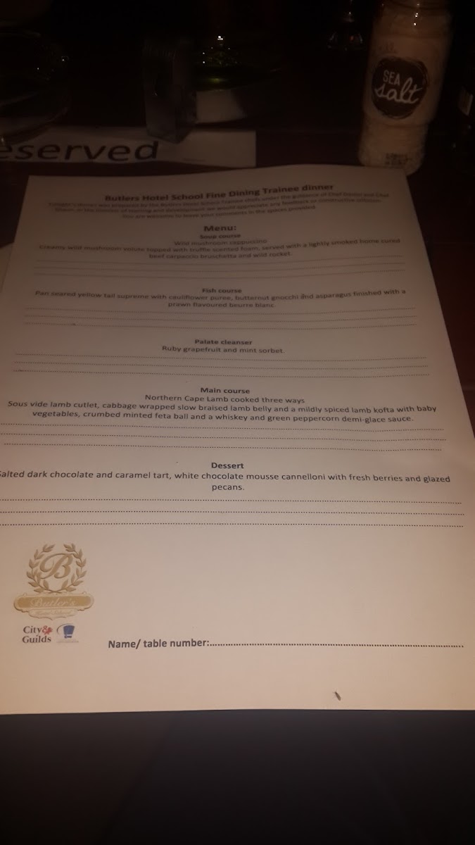Occidental Bar Photo Menu 8