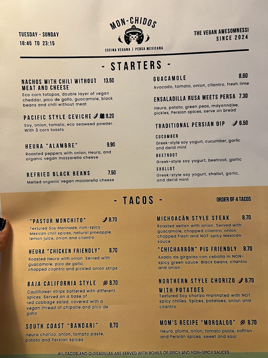 Mon-Chidos Photo Menu 2