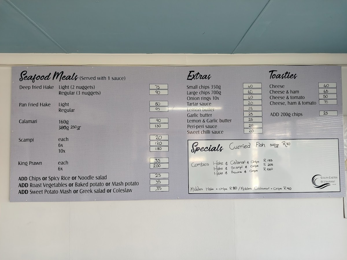 SouthEaster Restaurant Photo Menu 1