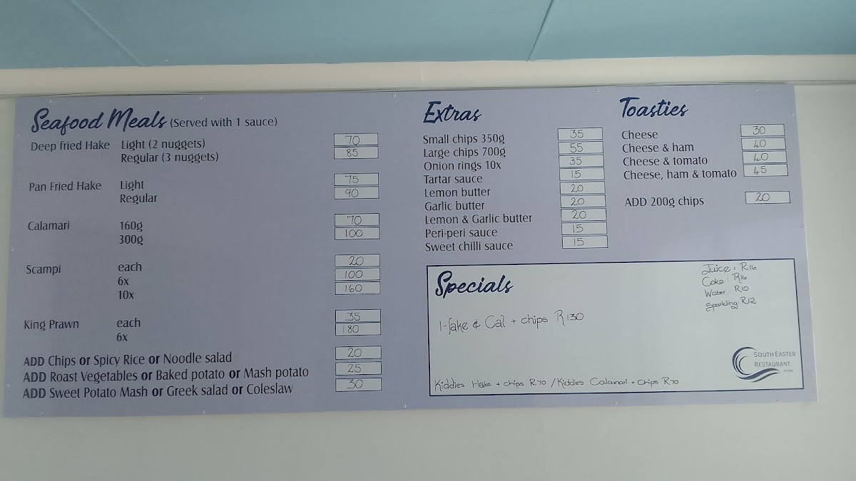 SouthEaster Restaurant Photo Menu 2