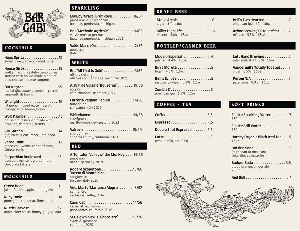 Bar Gabi Photo Menu 2