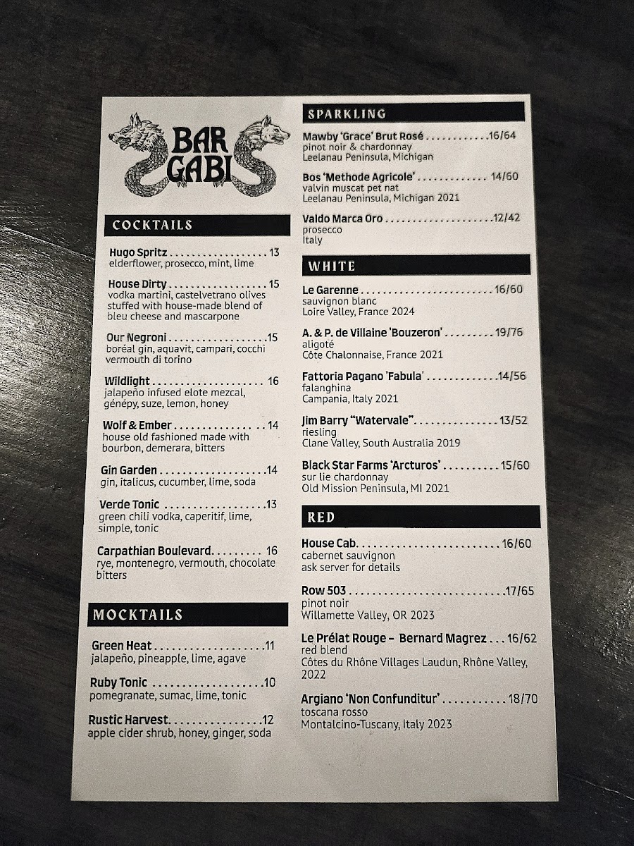 Bar Gabi Photo Menu 5
