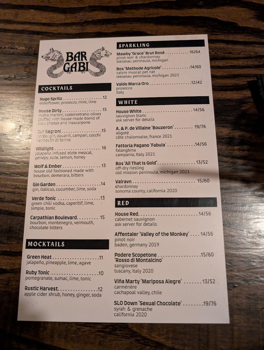 Bar Gabi Photo Menu 8