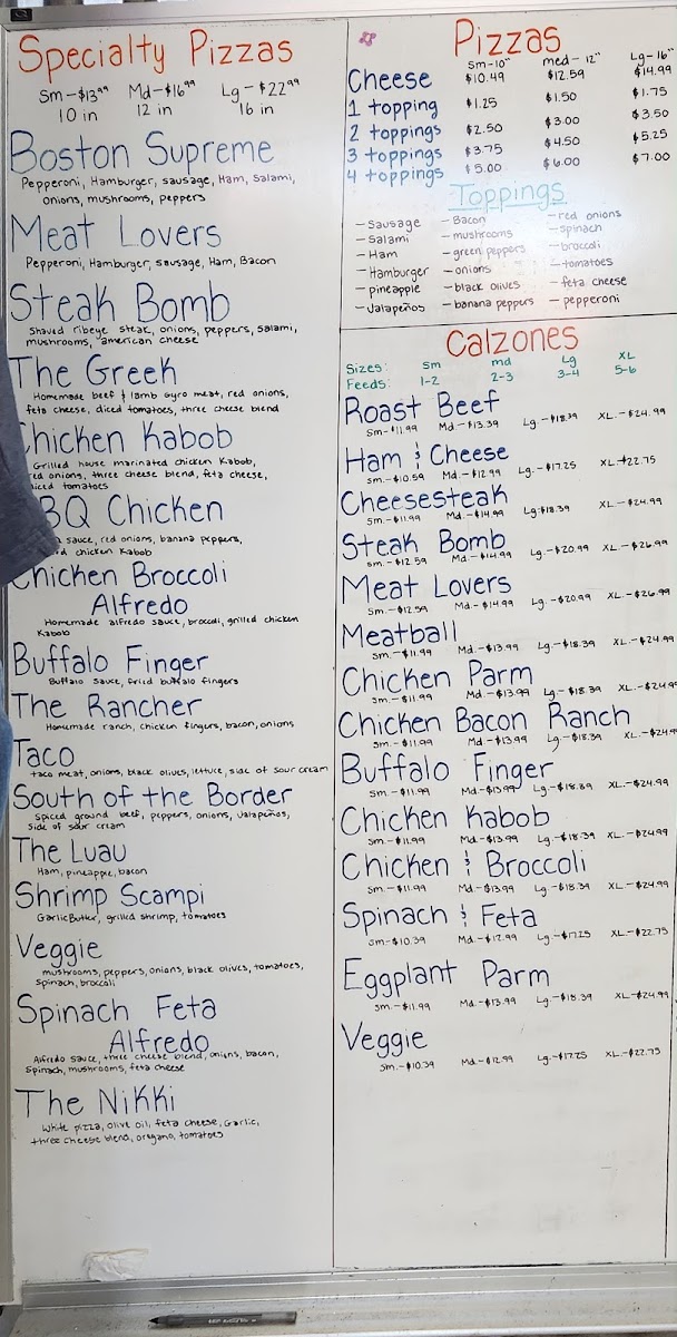 Boston Roast Beef & Pizza Photo Menu 3