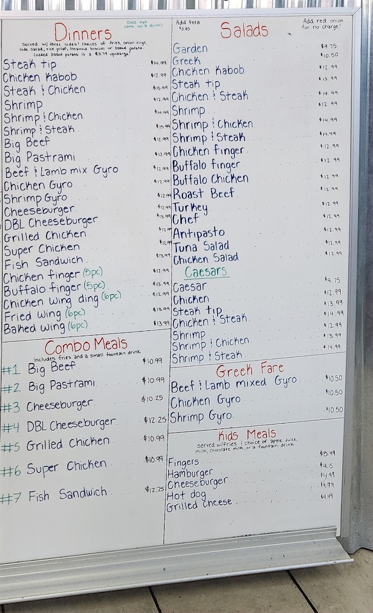 Boston Roast Beef & Pizza Photo Menu 4