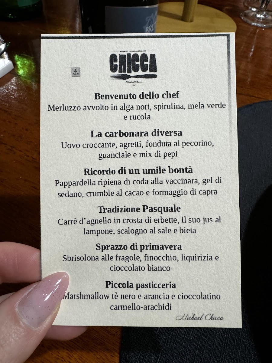 Chicca Home Restaurant Photo Menu 2