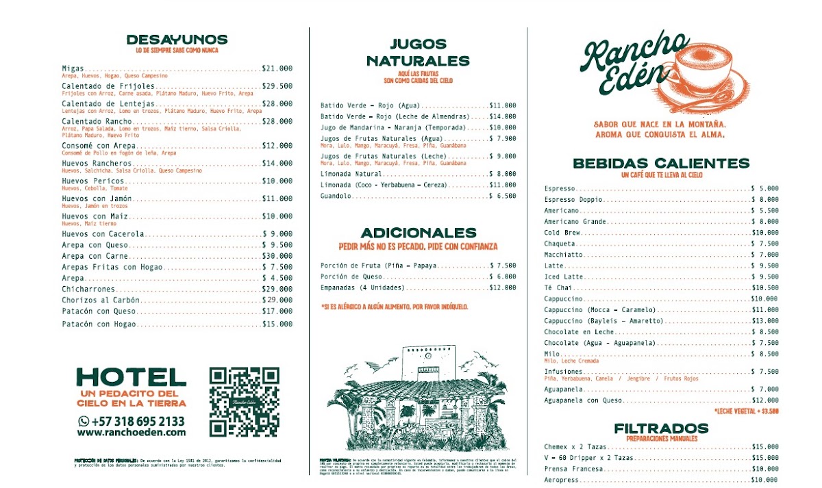 Restaurante Rancho Eden Photo Menu 1