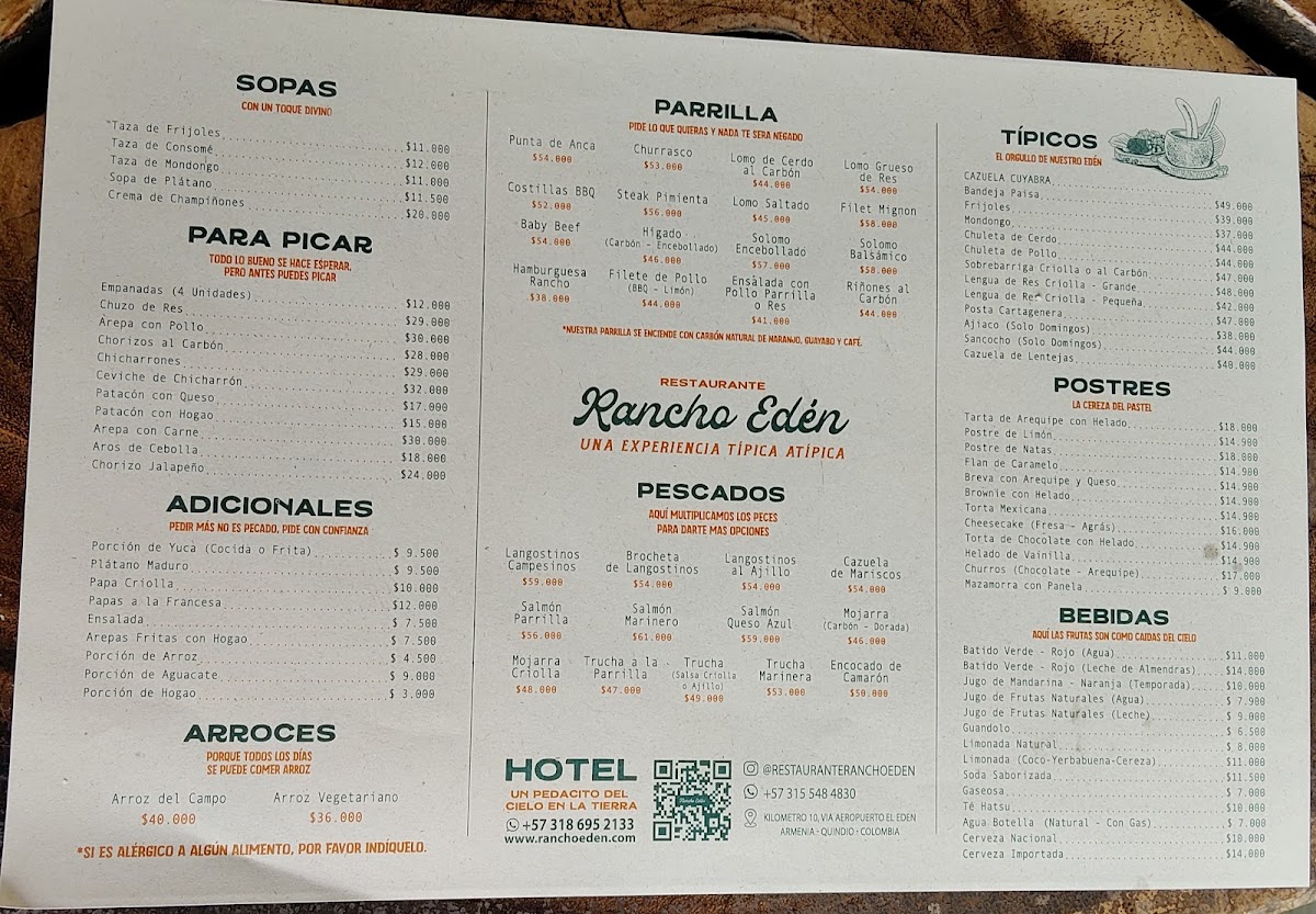 Restaurante Rancho Eden Photo Menu 8