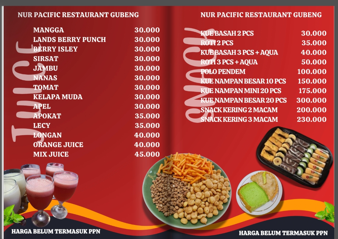 Nur Pacific Restaurant Photo Menu 2