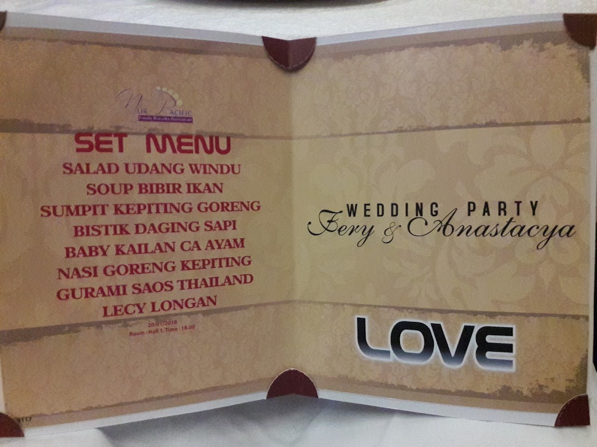 Nur Pacific Restaurant Photo Menu 4