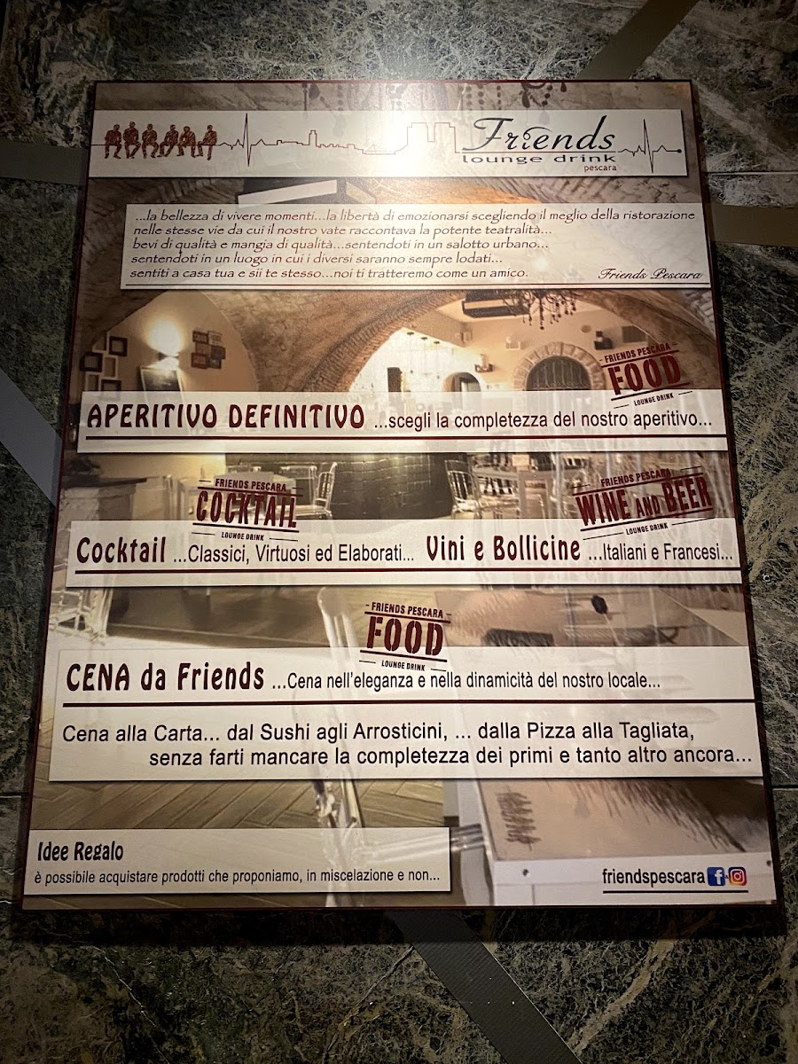 FriendsPescara Photo Menu 1