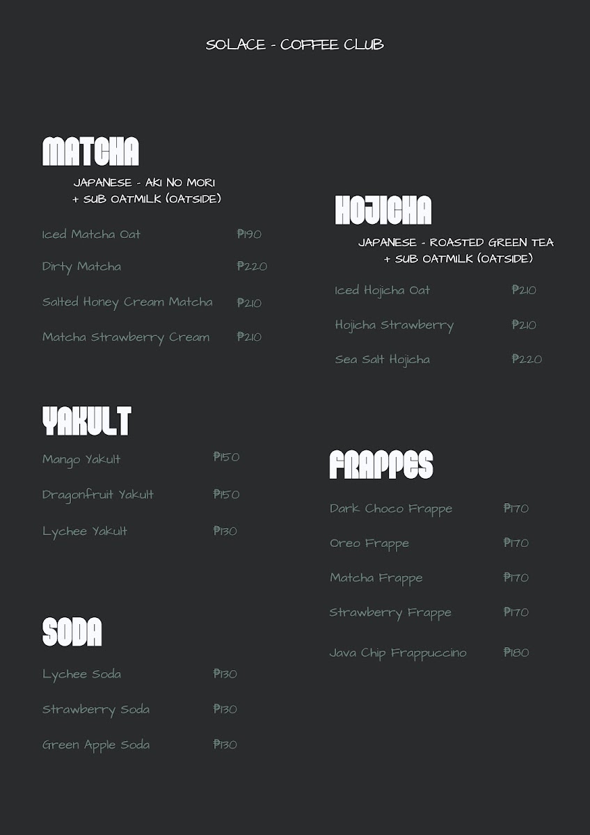 solace Photo Menu 2
