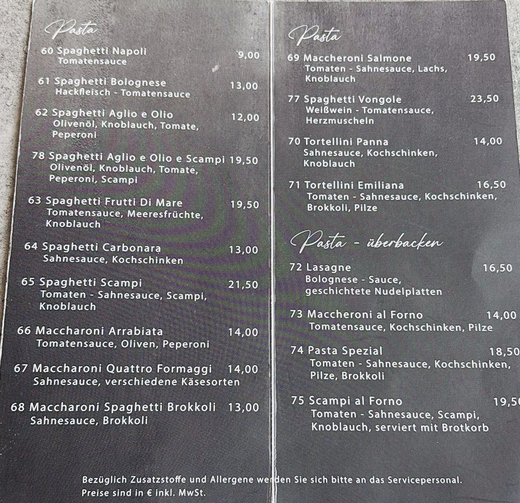 Ristorante Da Fabio Photo Menu 1