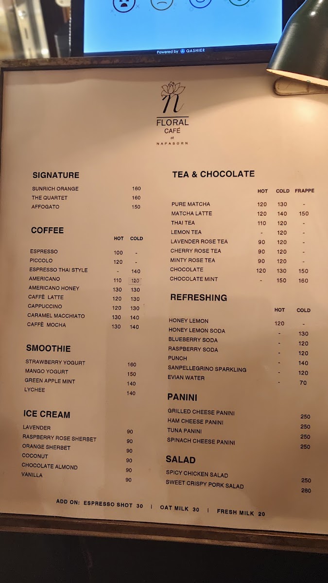 Floral Café at Napasorn Photo Menu 7