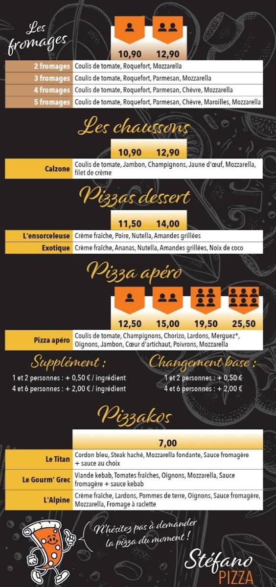 Stefano Pizza Photo Menu 3