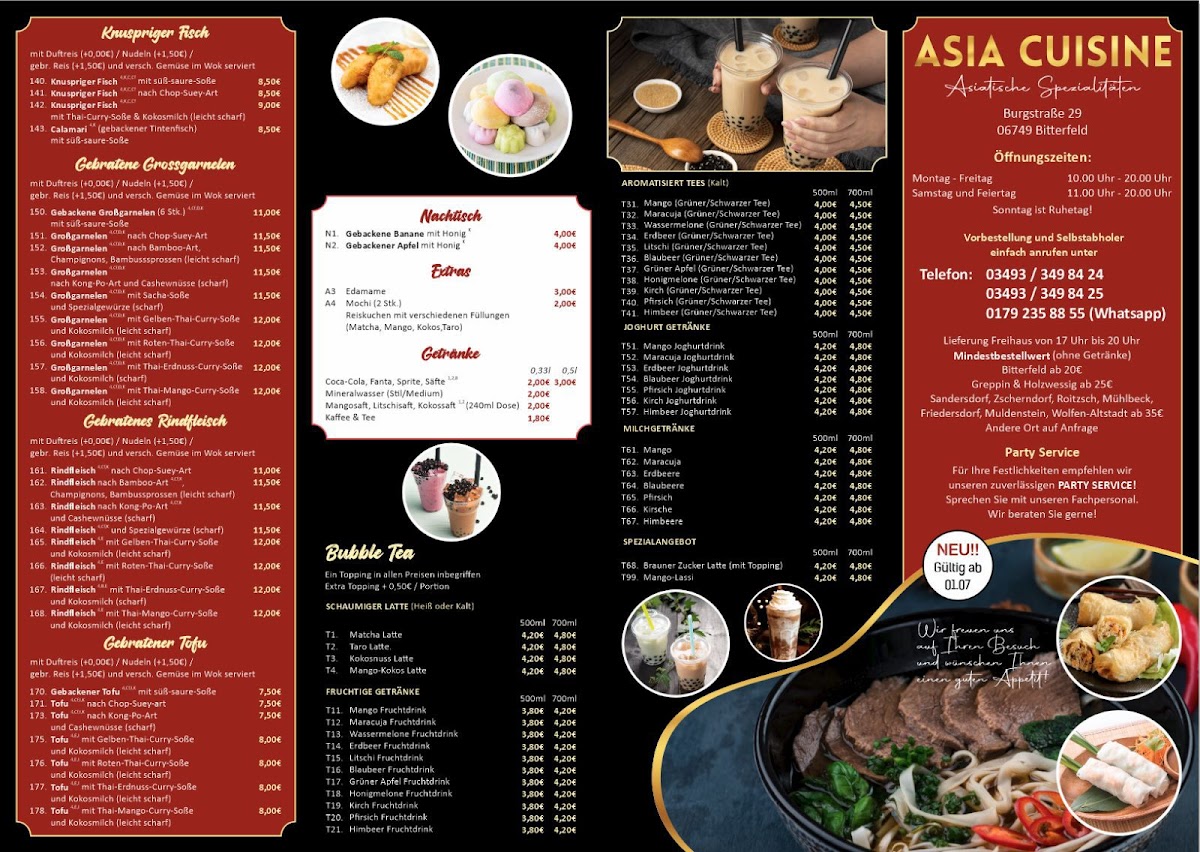 ASIA CUISINE & BUBBLE TEA Photo Menu 2