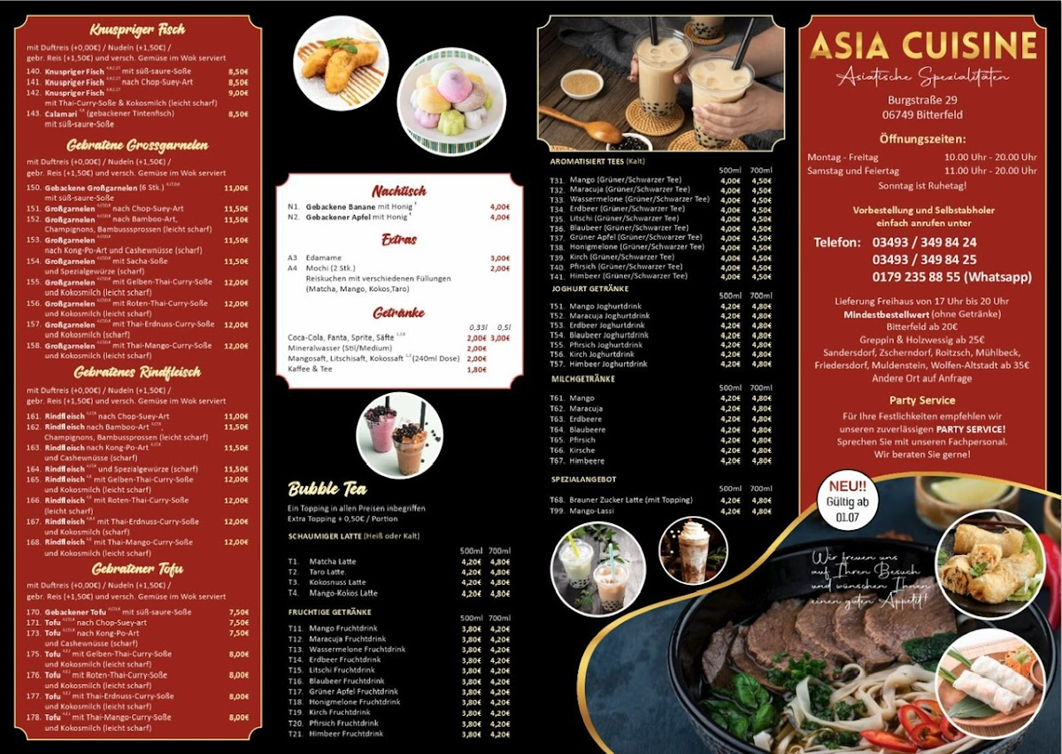 ASIA CUISINE & BUBBLE TEA Photo Menu 3