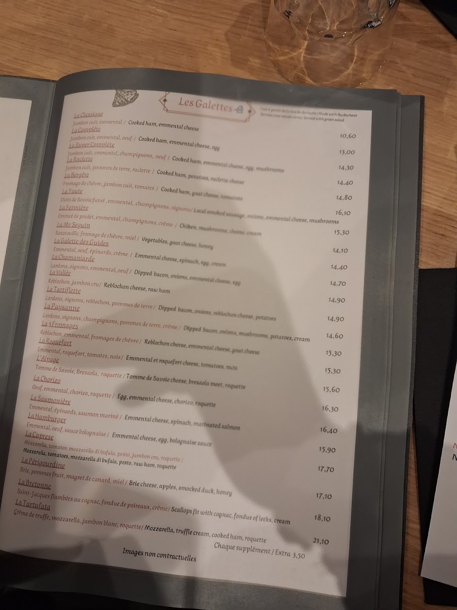 Crêperie, restaurant la Ferme Photo Menu 1