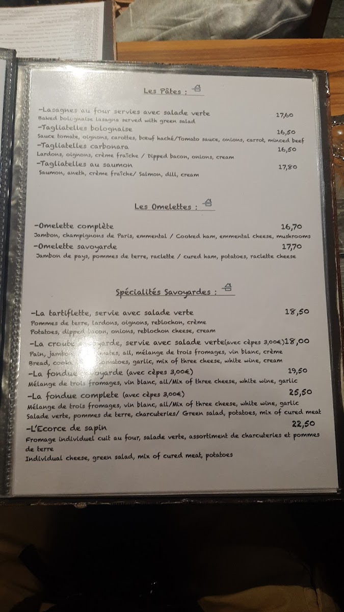 Crêperie, restaurant la Ferme Photo Menu 4