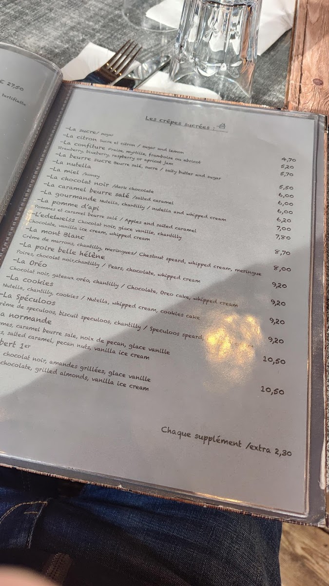 Crêperie, restaurant la Ferme Photo Menu 8