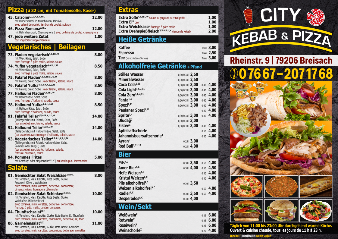 City Kebab & Pizza Photo Menu 2