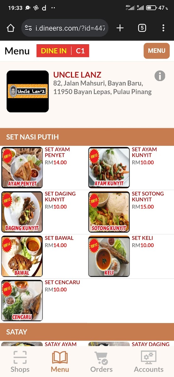 Uncle Lanz Nasi Lemak Photo Menu 6