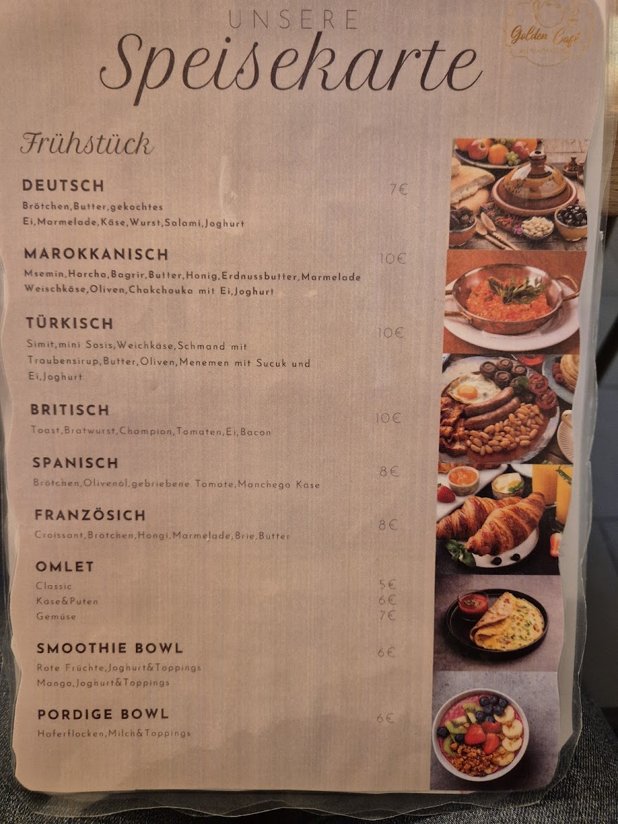 Golden Café Photo Menu 2