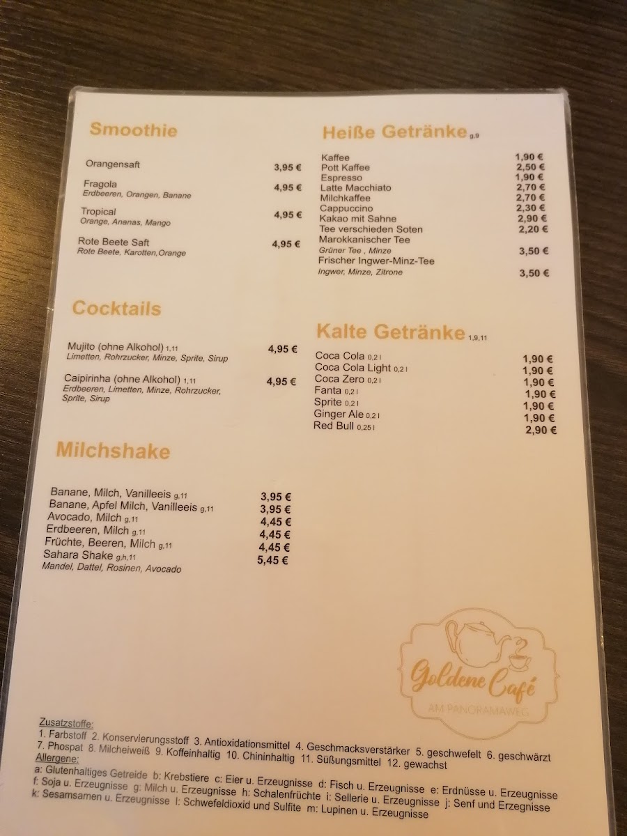 Golden Café Photo Menu 4