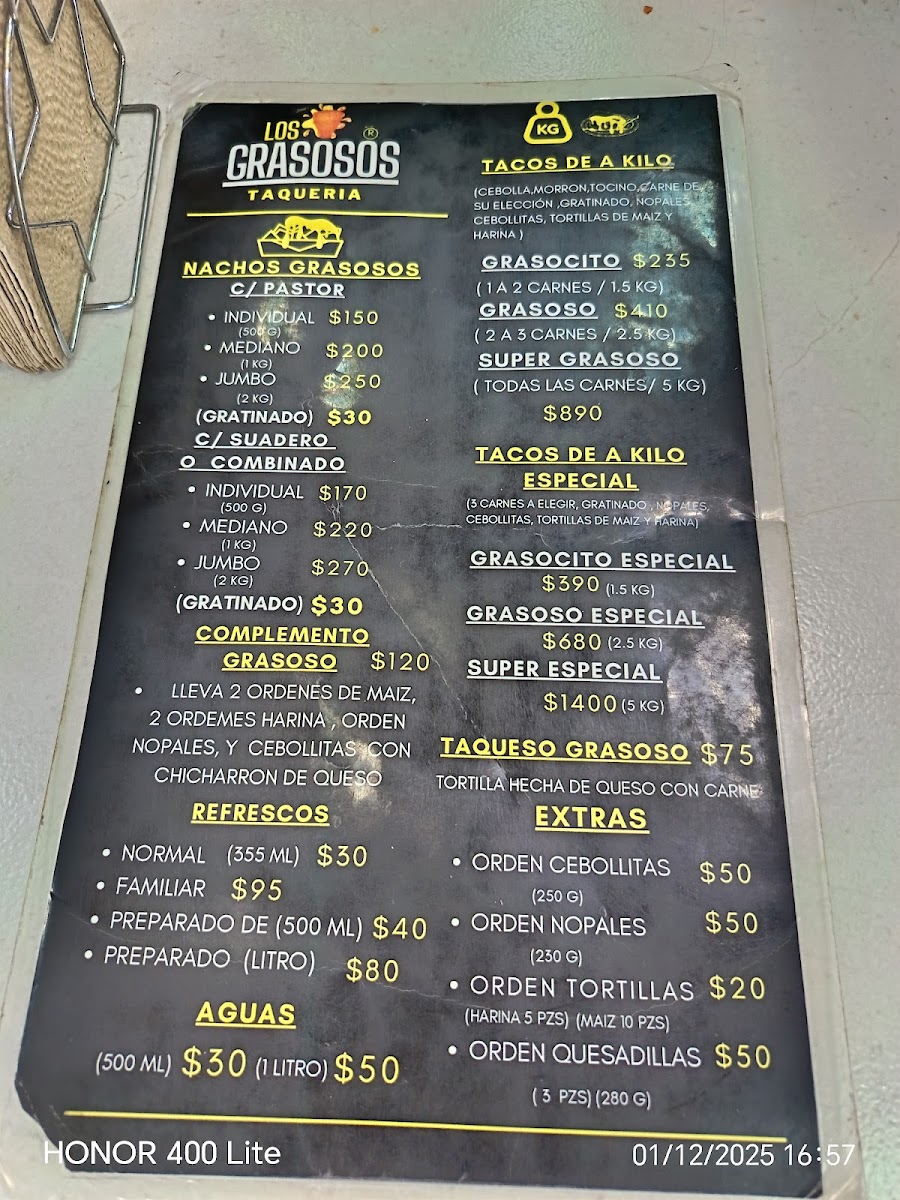 LOS GRASOSOS DE TLALNE Photo Menu 1