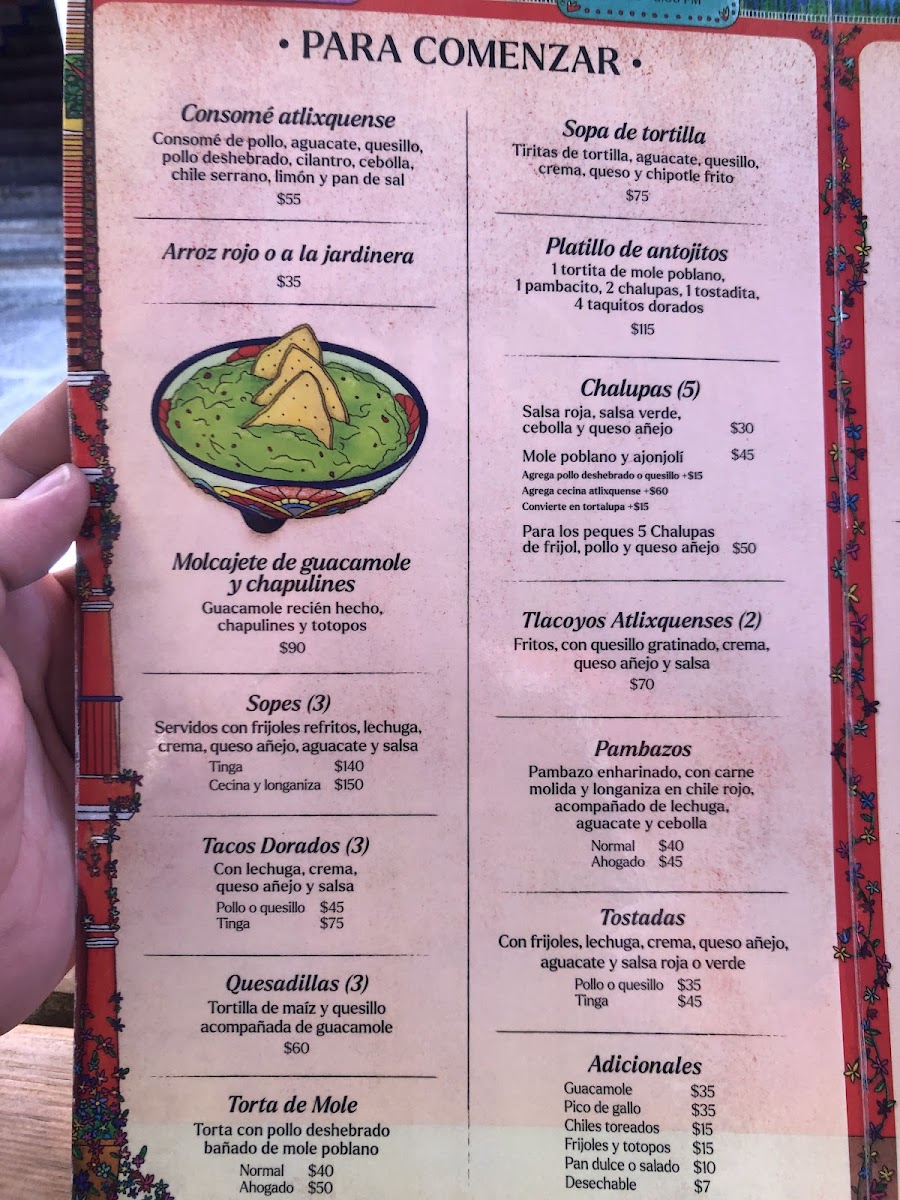 Restaurante Enchiladas Lolita en Atlixco Centro Photo Menu 5