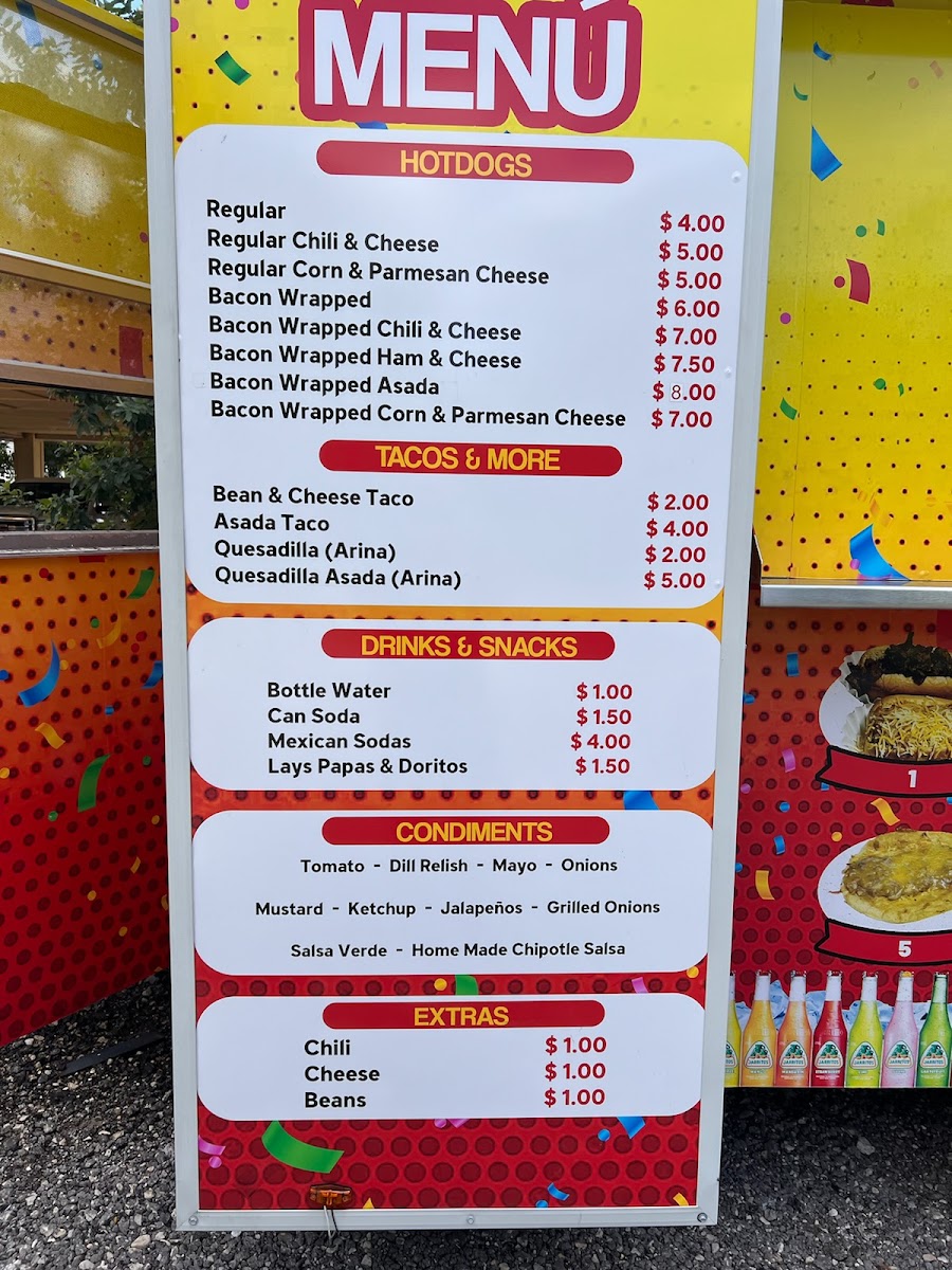 The Hot Dog Man Photo Menu 1