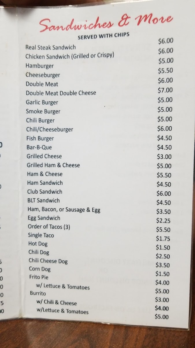 Buddy's Drive In Photo Menu 3