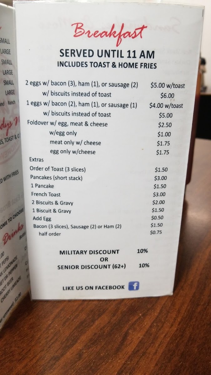 Buddy's Drive In Photo Menu 5