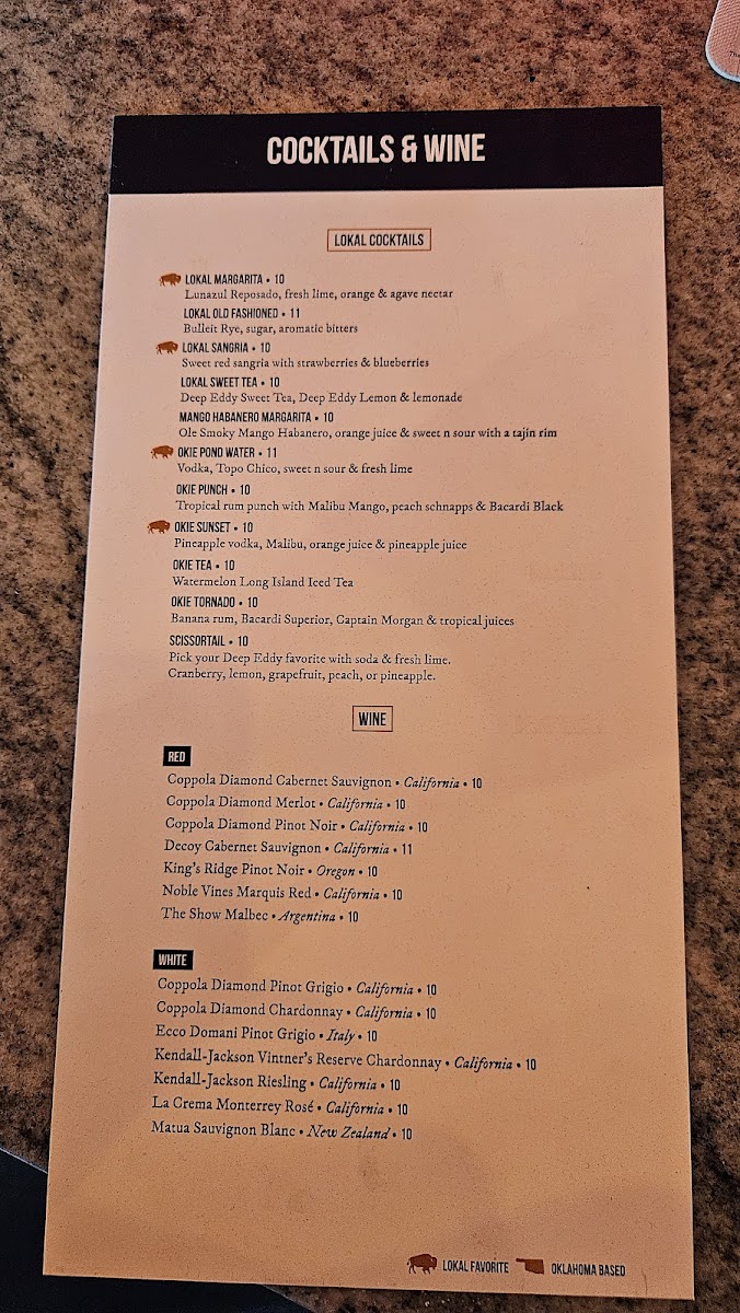 The Lokal Norman Photo Menu 3