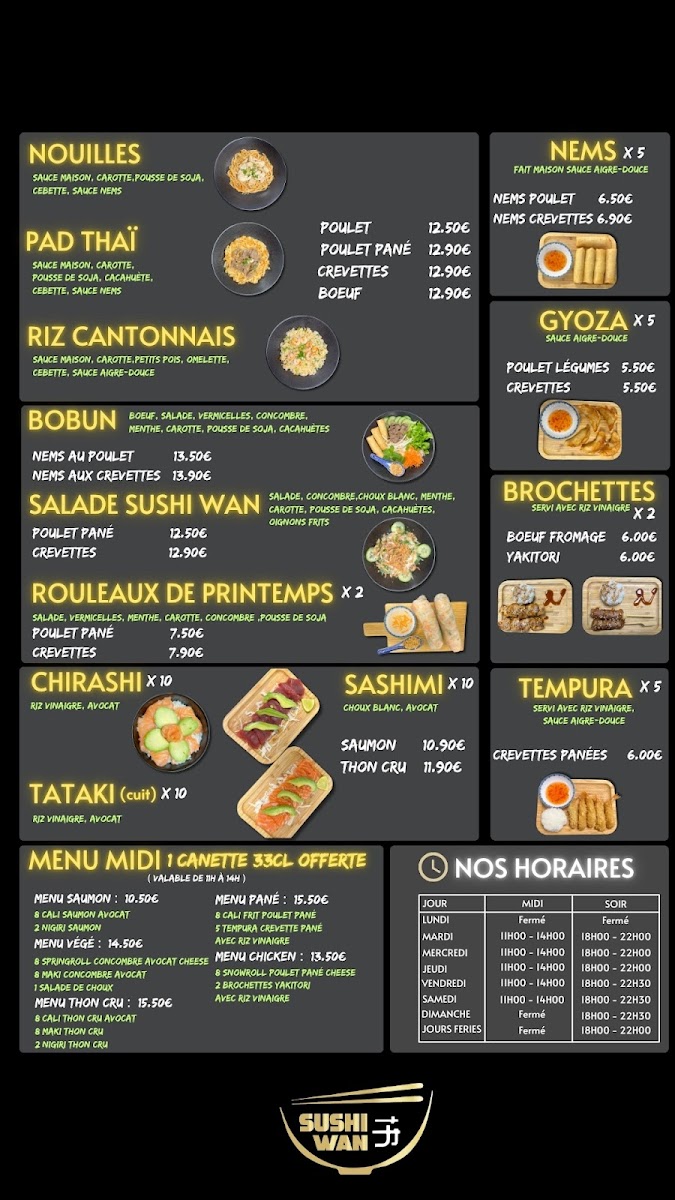 Sushi Wan Photo Menu 1