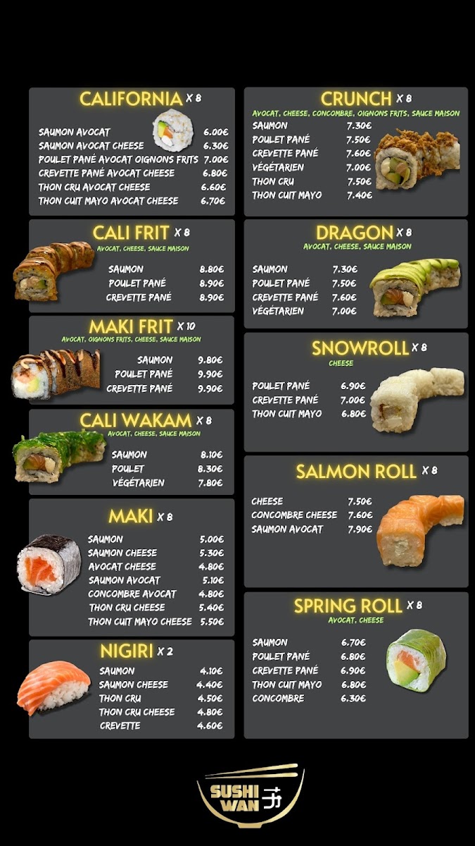Sushi Wan Photo Menu 3