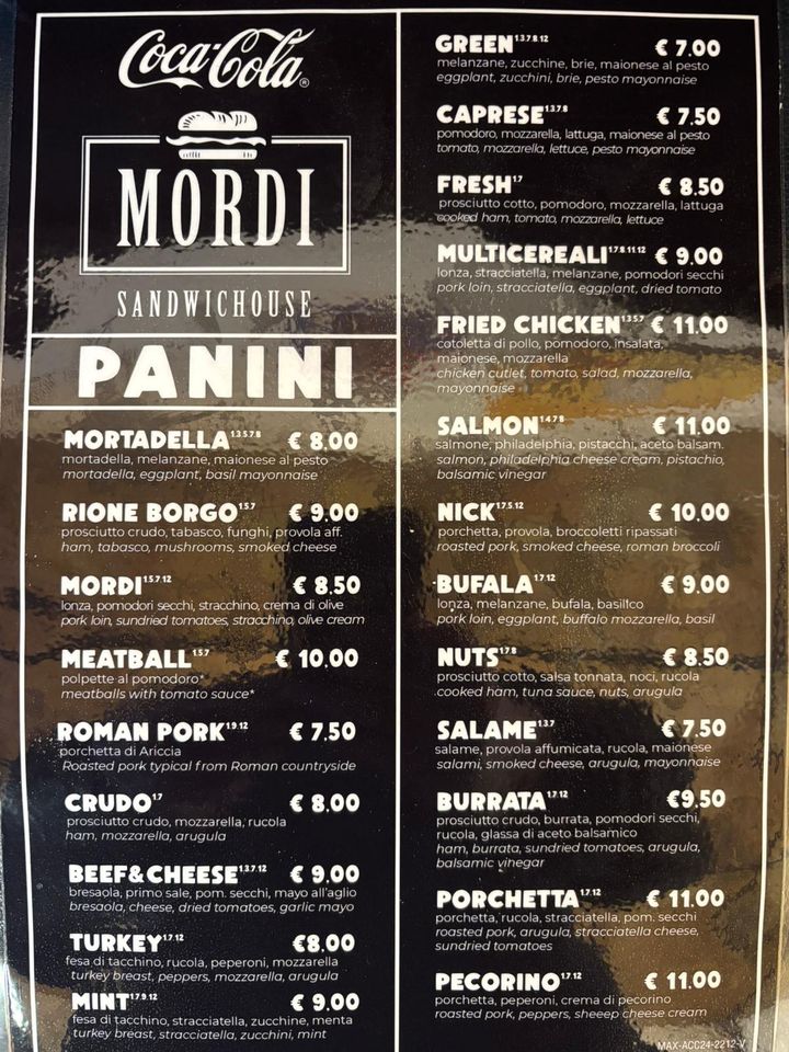 Mordi Sandwichouse® Photo Menu 2
