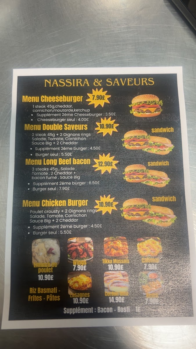 Nassira & saveurs Photo Menu 2