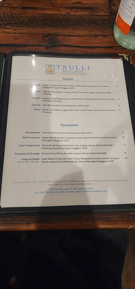 Trulli Pizza & Pasta Photo Menu 6