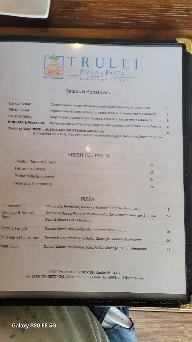 Trulli Pizza & Pasta Photo Menu 7