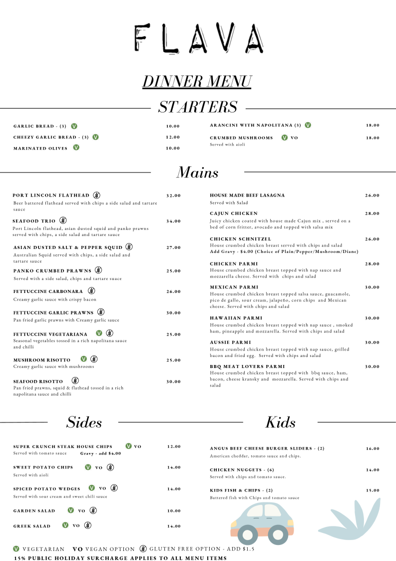 FLAVA Cafe - 'Taste the Vibe' Photo Menu 4