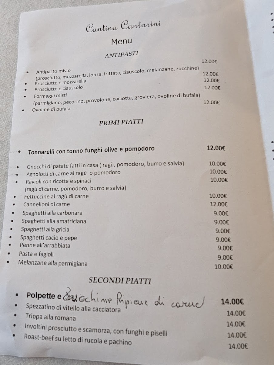 Cantina Cantarini Photo Menu 3