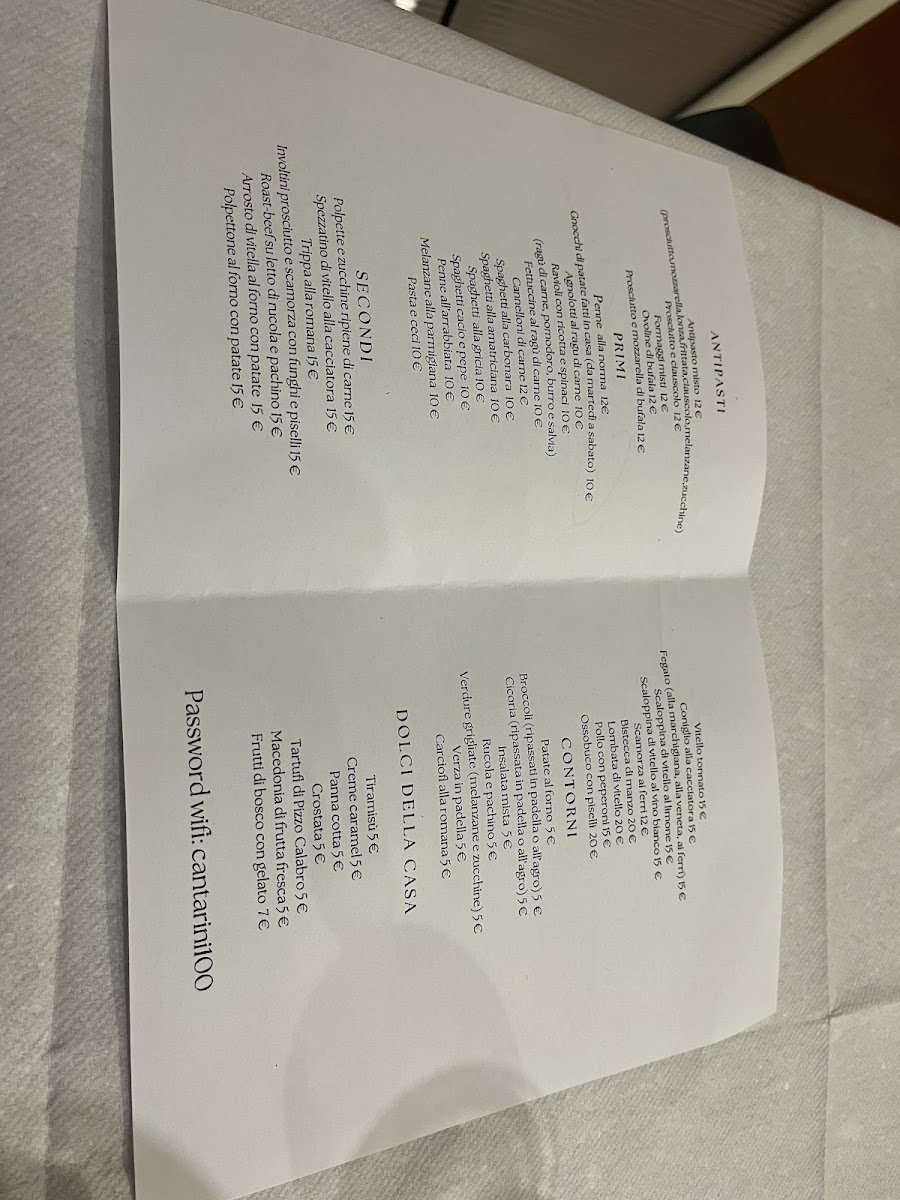 Cantina Cantarini Photo Menu 6